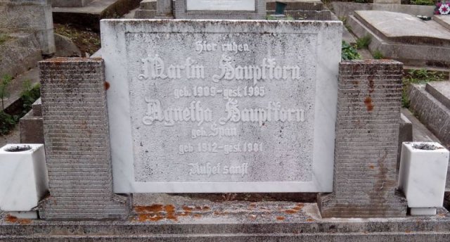 Hauptkorn Martin 1909-1985 Span Agnetha 1912-1981 Grabstein